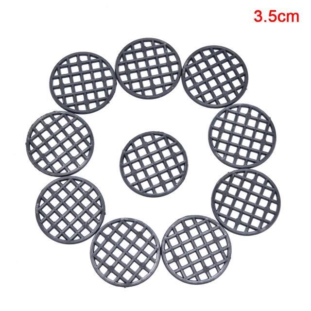 Shemist Lot De 100 Grilles De Fond De Pot De Bonsaï, Joints D'étanchéité Pour Drainage Des Plantes, Grille De Drainage Ronde Pour Empêcher Le Sol De S'écouler, 5,1 Cm