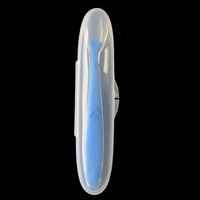 Cuillère Bébé En Silicone Avec Détection De Température | Ustensile D'alimentation Souple Et Sécuritaire - 3