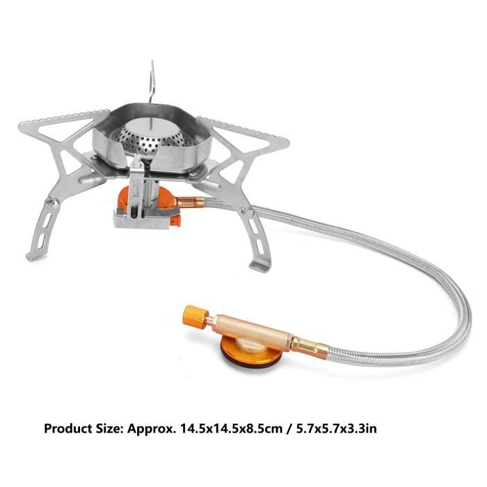 Réchaud à Gaz Pliable Mini - Poêle Coupe-Vent Pour Camping, Randonnée, Pêche - Neuf