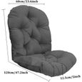 Coussin de rechange pour fauteuil à bascule pivotant,pour chaise inclinable en rotin,tapis de jardin(120x60cm, Vert，Sans chaise)-1