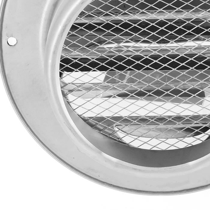 Grille d'Aération Murale, 97 mm, Grille de Ventilation à Persiennes