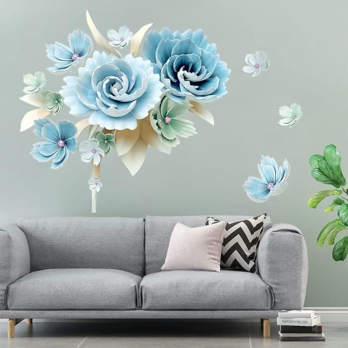 Autocollants Muraux - Non spécifié - Pivoine - Fleurs 3D - Vinyle ...