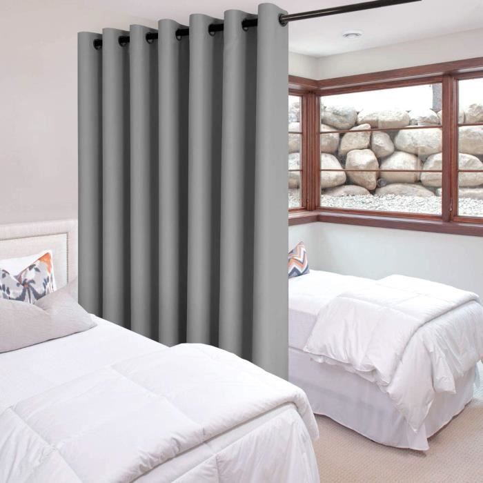 Odot Rideau De Porte à Oeillets Interieur, Rideau Occultant Avec Imprimé Floral Nordique, Moderne Rideau De Séparation De Piece Pour Entrée, Salon Et Chambre - 1 Panneau (200x200cm,Tulipe 1