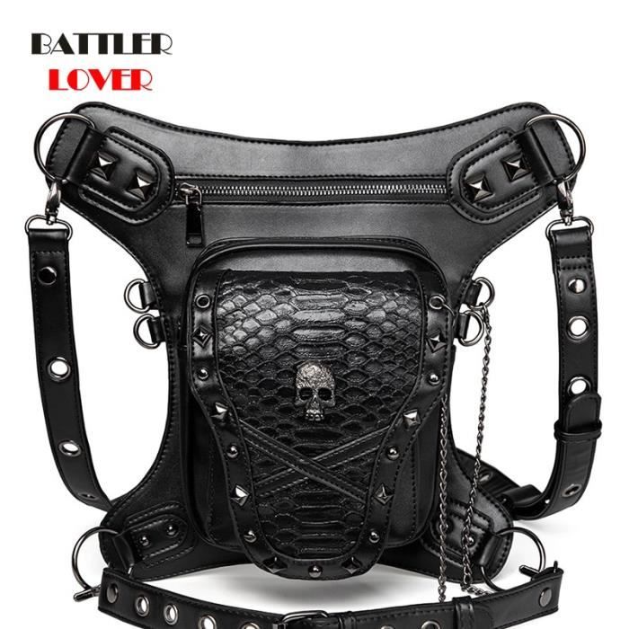 Sac banane s pour femmes d quitation Punk pour femmes taille