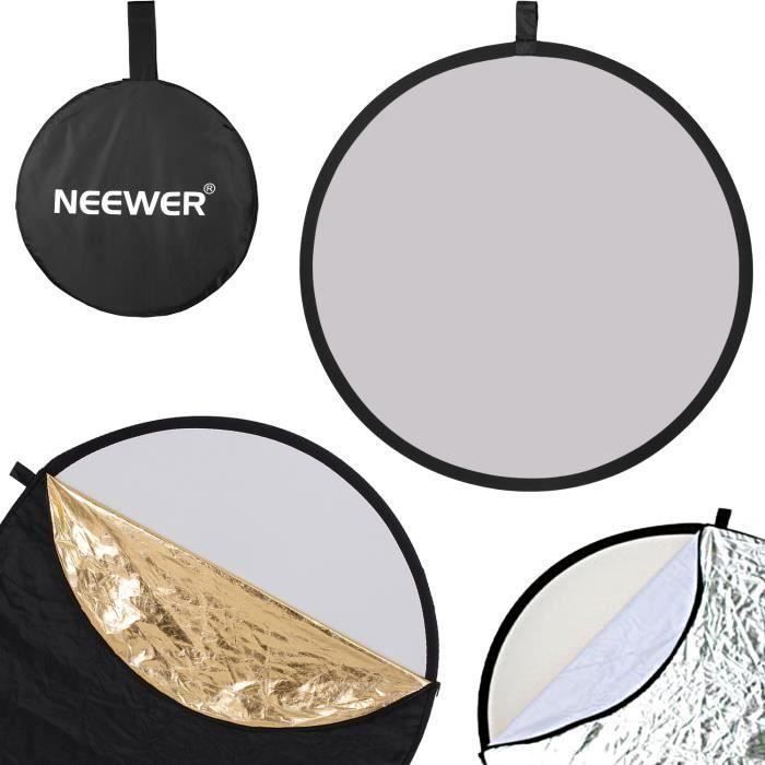 Accessoire Photographie Neewer 43 Pouces / 110 Cm 5-en-1 Pliable Multi-Disc Réflecteur De Lumière Avec Sac - Translucide, Argent, Or, Blanc Et Noir Réflecteur Photo Accessoire Photographie Neewer 43 Pouces / 110 Cm 5-en-1 Pliable Multi-Disc Réflecteur De Lumière Avec Sac - Translucide, Argent, Or, Blanc Et Noir Réflecteur Photo
