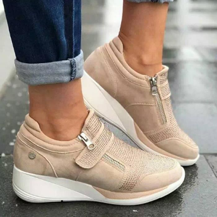 Baskets Compenses Femme Confortables Et 100 Fmininsnull