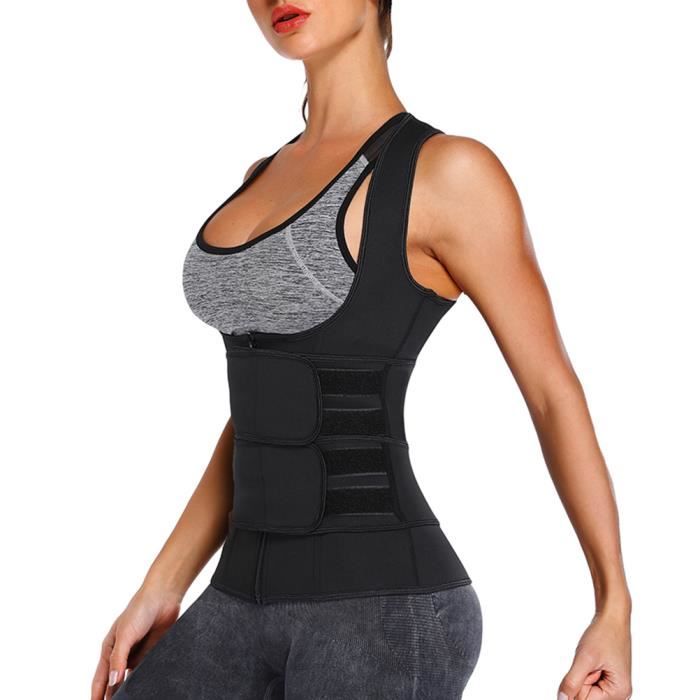 Gilet De Sudation Femme Néoprène – Pour Fitness, Ventre Plat – Compression Forte, Brûle-graisses – Tailles S à XXL