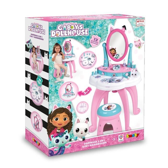 Smoby - My Beauty Vanity - Valise Beauté Pour Enfant - Coiffure + Onglerie + Maquillage - 13 Accessoires
