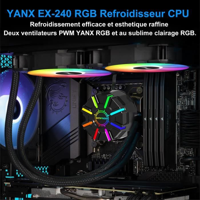 EMPIRE GAMING – GUARDIAN V201 Ventirad de Processeur PC Gamer - Ventilateur  RGB SYNC Adressable - Intel et AMD - Cdiscount Informatique
