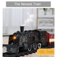 Train électrique jouet Rails télécommande modèle Train ensemble Trains dynamique vapeur RC Trains ensemble Simulation modèle jouet-2