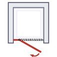 Porte de douche pivotante extensible Vita - SCHULTE - 90-100 cm - Verre transparent - Profilé aspect chromé-2