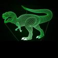 3D Dinosaure LED Lampe Art Déco Lampe la Couleur Changeant Lumières LED Décoration Maison Enfants Meilleur Cadeau LumièrXY922984-2