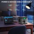 SWAREY Générateur Solaire Portable 500W(1000W Pic) Puissante Groupe électrogène 518Wh 144000mAh Generator Solaire-2