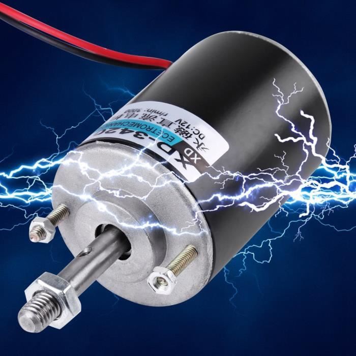 Moteur Courant Continu Wakects 31ZY | 12V 8000 Tours/Min | Réversible CW/CCW | Pour DIY Et Générateur