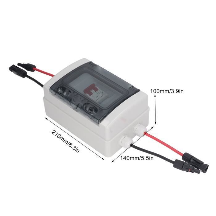 Disjoncteur DC 2P 16A 1000V Pour Solaire Photovoltaïque - Protection Surcharge, Installation Rail DIN