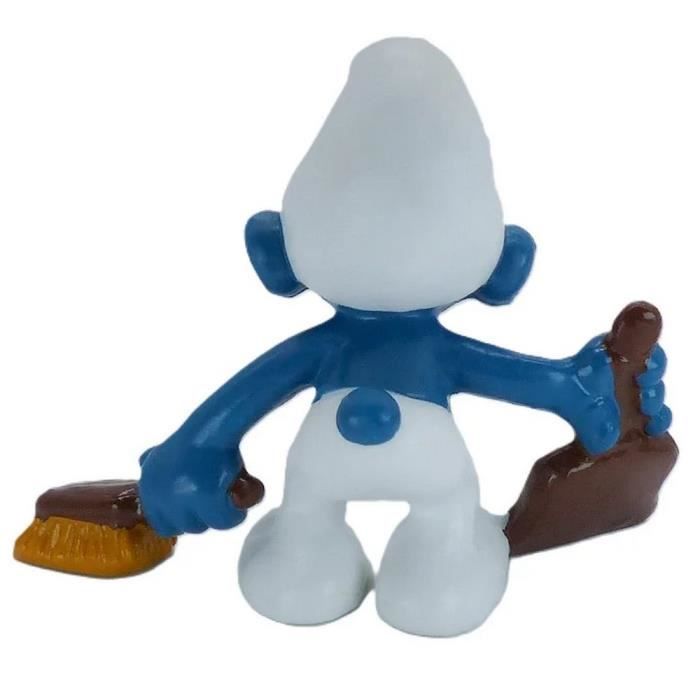 Schleich - Figurine Schtroumpf Peureux - 3 X 3 X 5 Cm - Authentique Et Détaillée - Dès 3 Ans - Collection Schtroumpfs