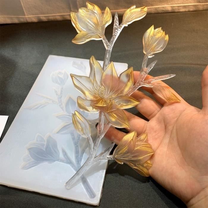 GreatMold 3D jolie fleur Rose Silicone moule Bouquet de Roses savon moules résine époxy moule argile chocolat bougie parfumée moule  15