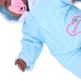 keenso Poupée bébé Reborn 16 pouces Reborn Doll Noir Peau Couleur Simulation Vinyle Souple Réaliste Baby Doll avec Tétine-3