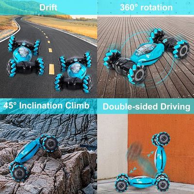 Voiture Télécommandée 4WD Stunt Car - RC avec Batterie Rechargeable - Rotation à 360 Degrés Voiture Télécommandée 4WD Stunt Car - RC avec Batterie Rechargeable - Rotation à 360 Degrés