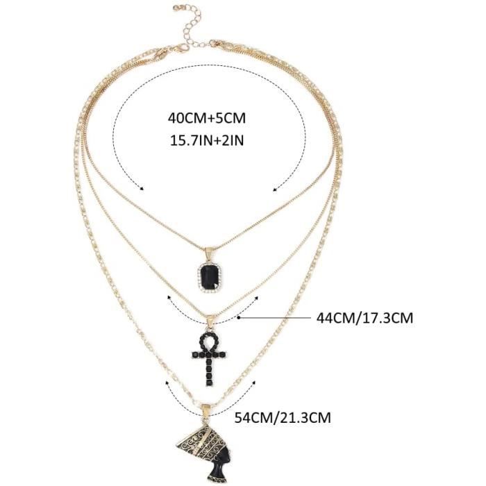 Nefertiti layered necklace hot sale