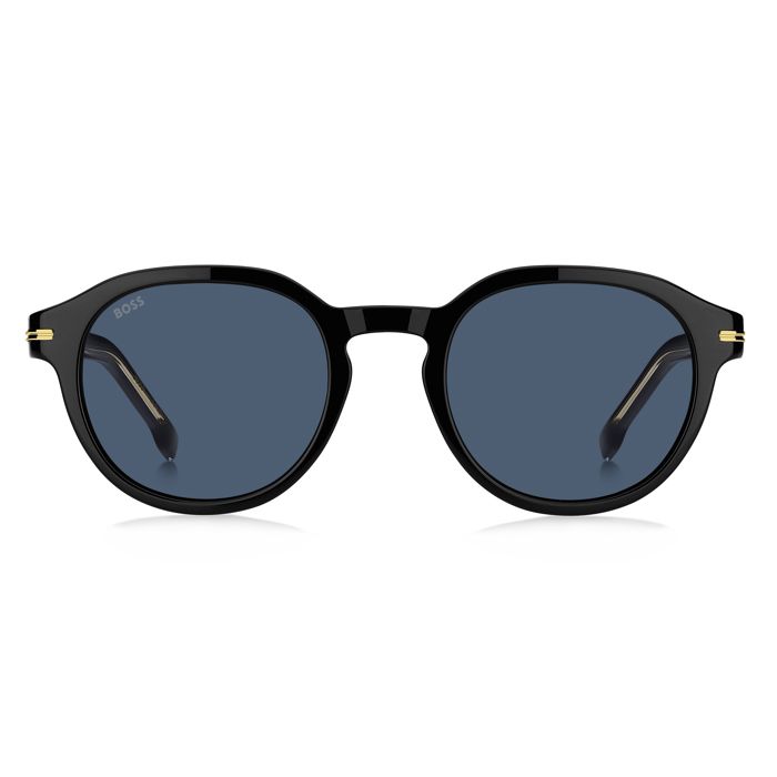 Lunettes De Soleil Hugo Boss Homme Aviateur - Verres Polarisés Noir, Monture Noire, Occasion Parfait état