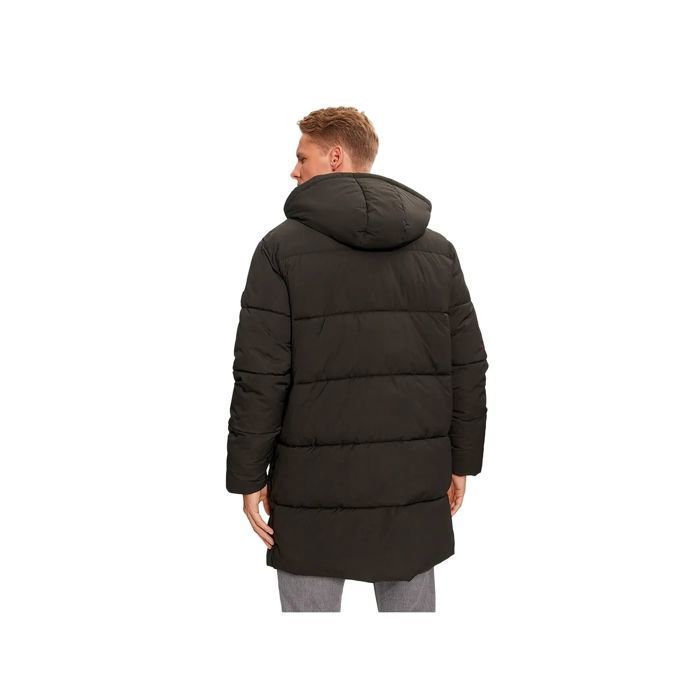 Veste Bomber GUESS Pour Homme - Noir Avec Capuche - Taille XL - Occasion Très Bon État
