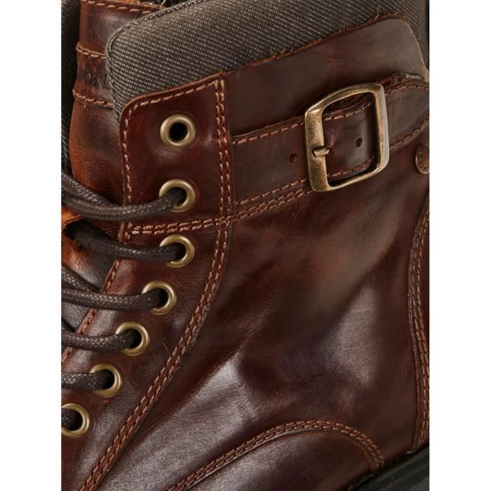 Chaussures Femme Jones En Cuir Marron Foncé - Pointure UK 4 (environ 37) - Occasion