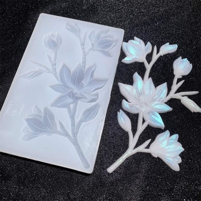 Limtula Moule en silicone en forme de trèfles en résine époxy, pour boucles d'oreilles, bijoux, porte-clés, pendentifs, anneaux d'oreille, crochet MOL
