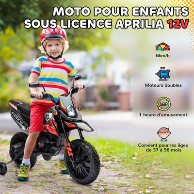 Moto Enfant Aprilia Dorsoduro 6v Moto électrique pour Enfant Marque Officielle Aprilia avec Batterie 6v, Phare Avant et Roulette pour Les Plus Petits dès 2-3 Ans Moto Enfant Aprilia Dorsoduro 6v Moto électrique pour Enfant Marque Officielle Aprilia avec Batterie 6v, Phare Avant et Roulette pour Les Plus Petits dès 2-3 Ans