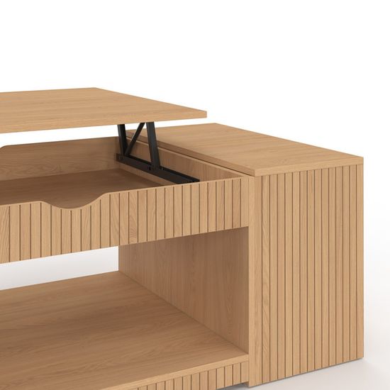 IDMarket - Lot De 2 Tables De Chevet Juliette 1 Tiroir Avec Niche