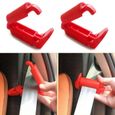 2 X Pince Clip Ceinture de sécurité stop Bloque ceinture enfant siège auto-0