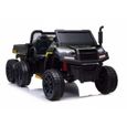 Tracteur électrique pour enfants Farm Gator A730-2 Noir - 4 moteurs de 200 W-0