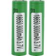 Sony / Murata batterie-pile IMR 18650 3,7 V vert 2 pièces-0