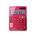 CANON Calculatrice de bureau LS-123K - 12 chiffres - Panneau solaire, pile - Rose métallisé-0