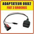 Prise / Adaptateur OBD2 pour Fiat 3 broches - Compatible MULTI ECU SCAN-0