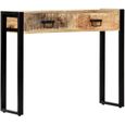 Table Console-Table d'entrée-Table de Salon 90 x 30 x 75 cm Bois de manguier massif-0