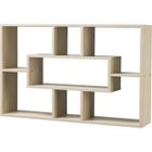 CASAME Étagère Murale Rectangulaire 7 Niches décor Bois - L76 x H48cm - 76 cm X 16 cm X 48 cm - Casâme