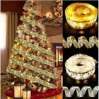 KALAVIKA 4M 40LED Ruban Lumières De Noël, DIY LED Ruban Arcs Lumières pour Fête Décoration d'arbre De Noël Blanc Chaud