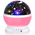 SAFIRST Galaxy Nuit Projecteur pour Enfant, Décoration de Chambre à Coucher à LED, 8 Modes D'allumage-Rose