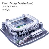 Stade Santiagou - Puzzle 3D classique pour enfants, Stade de football mondial, Terrain de jeu de football eur