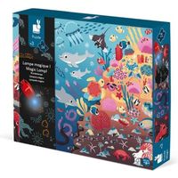 Puzzle Magique l'Océan 24 Pièces - JANOD - Puzzle Enfant - Dès 3 ans - Animaux marins - Lampe magique