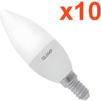 Ampoule E14 LED 8W 220V C37 180° (Pack de 10) - Blanc Froid 6000K - 8000K 5