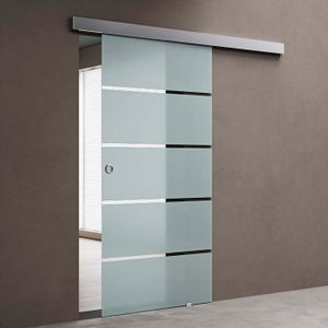 PORTE COULISSANTE Porte coulissante intérieur 102,5 x 205cm Sogood A