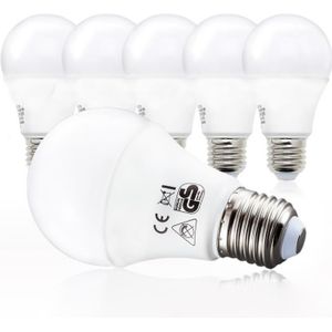 AMPOULE - LED 5 Ampoule LED E27 ampoule d'économie d'énergie 9W lot de 5 lumière blanche chaude de 2700K, 806 Lumen, équivaut ampoule halogène 75W