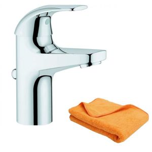 ROBINETTERIE SDB Mitigeur lavabo GROHE Quickfix Start Curve taille S + microfibre