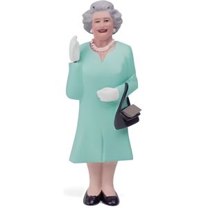 STATUE - STATUETTE Reine Elisabeth II solaire