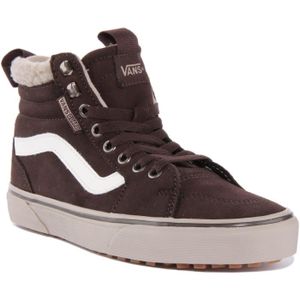 BASKET Baskets montantes Vans Filmore Hi pour femmes - Choco - Textile - Lacets