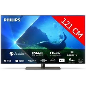 Téléviseur LED PHILIPS TV OLED 4K 121 cm 48OLED808/12 OLED 4K Ambilight 121cm
