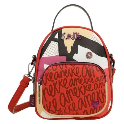Sac à Dos Anekke Hollywood - Multicolore Beige Marron - Neuf Avec Poussière Et Charme