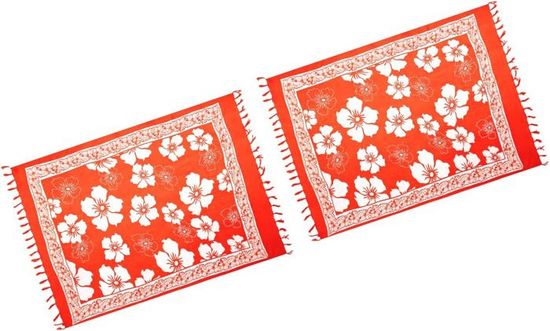 SAIVONA Grand Sarong Pareo Serviette Plage Coton - Jupe Portefeuille Batik Commerce Équitable